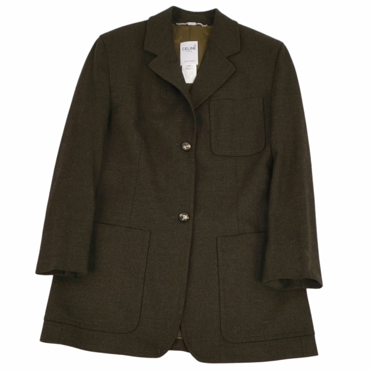 楽天市場】セリーヌ（カラーカーキグリーン）（コート
