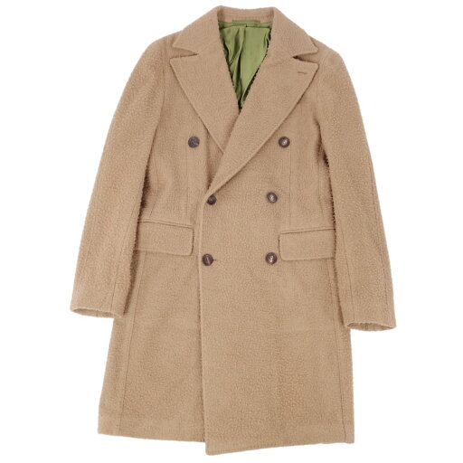 【美品】スティレ ラティーノ Stile Latino コート ダブルブレスト ウール アウター メンズ イタリア製 44(S相当) ベージュ【中古】 【美品】スティレ ラティーノ Stile Latino コート ダブルブレスト ウール アウター メンズ イタリア製 44(S相当) ベージュ【中古】