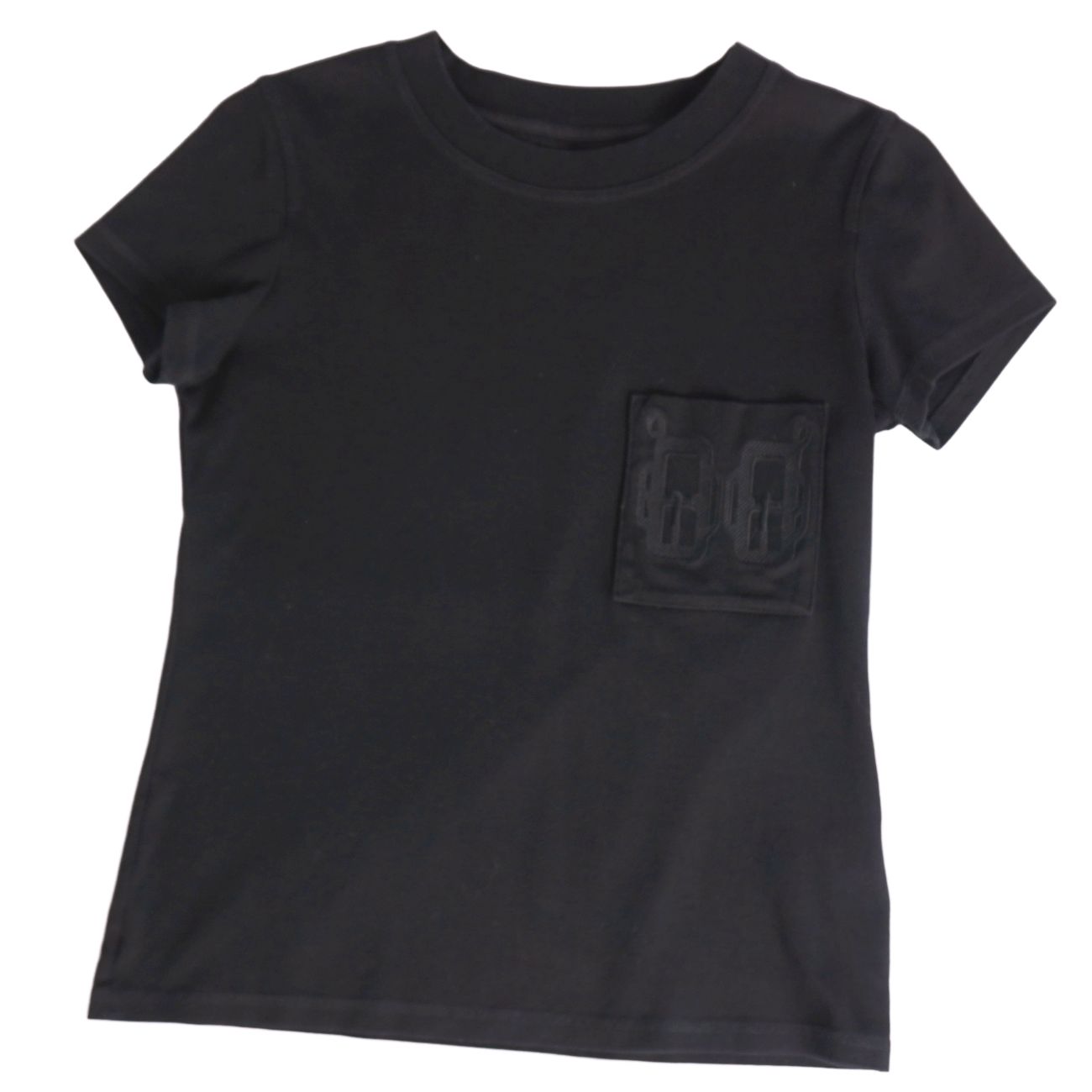 Rakuten - 【美品】エルメス HERMES Tシャツ 19SS カットソー ショートスリーブ 半袖 コットン トップス レディース フランス製 34(XS相当) ブラック【中古】