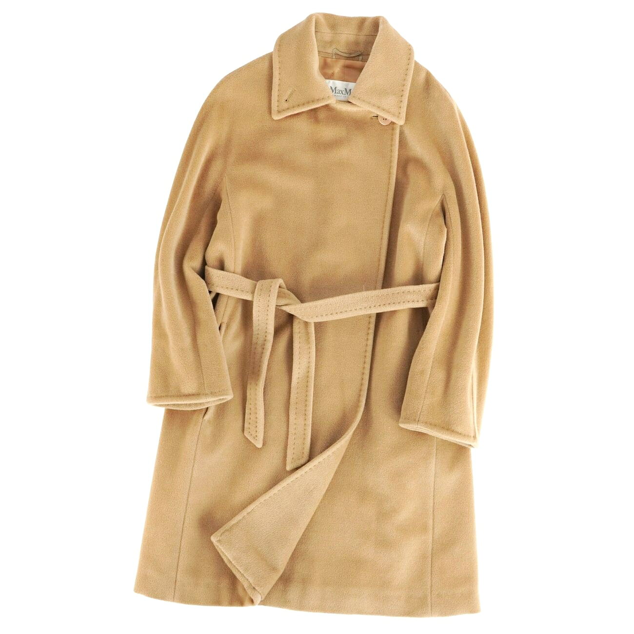 樂天商城 - 【美品】マックスマーラ Max Mara コート 白タグ ロングコート ウール カシミヤ アウター レディース イタリア製 JI38 USA4 GB6(S相当) ベージュ【中古】