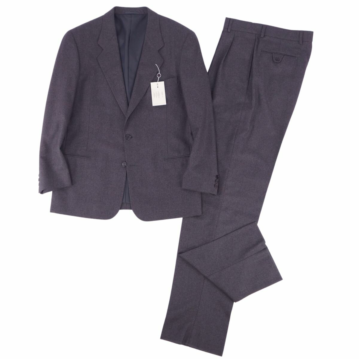 【新古品】エンポリオアルマーニ EMPORIO ARMANI セットアップ ジャケット パンツ スーツ シングル ウール メンズ 50(M～L相当) グレー【中古】