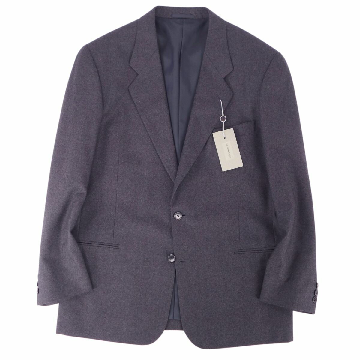 【新古品】エンポリオアルマーニ EMPORIO ARMANI セットアップ ジャケット パンツ スーツ シングル ウール メンズ 50(M～L相当) グレー【中古】