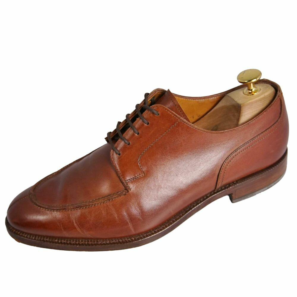 Rakuten - クロケット&ジョーンズ Crockett&Jones レザー?シューズ ダービーシューズ ビジネスシューズ 革靴 メンズ イングランド製 7(25.5cm相当) ブラウン【中古】
