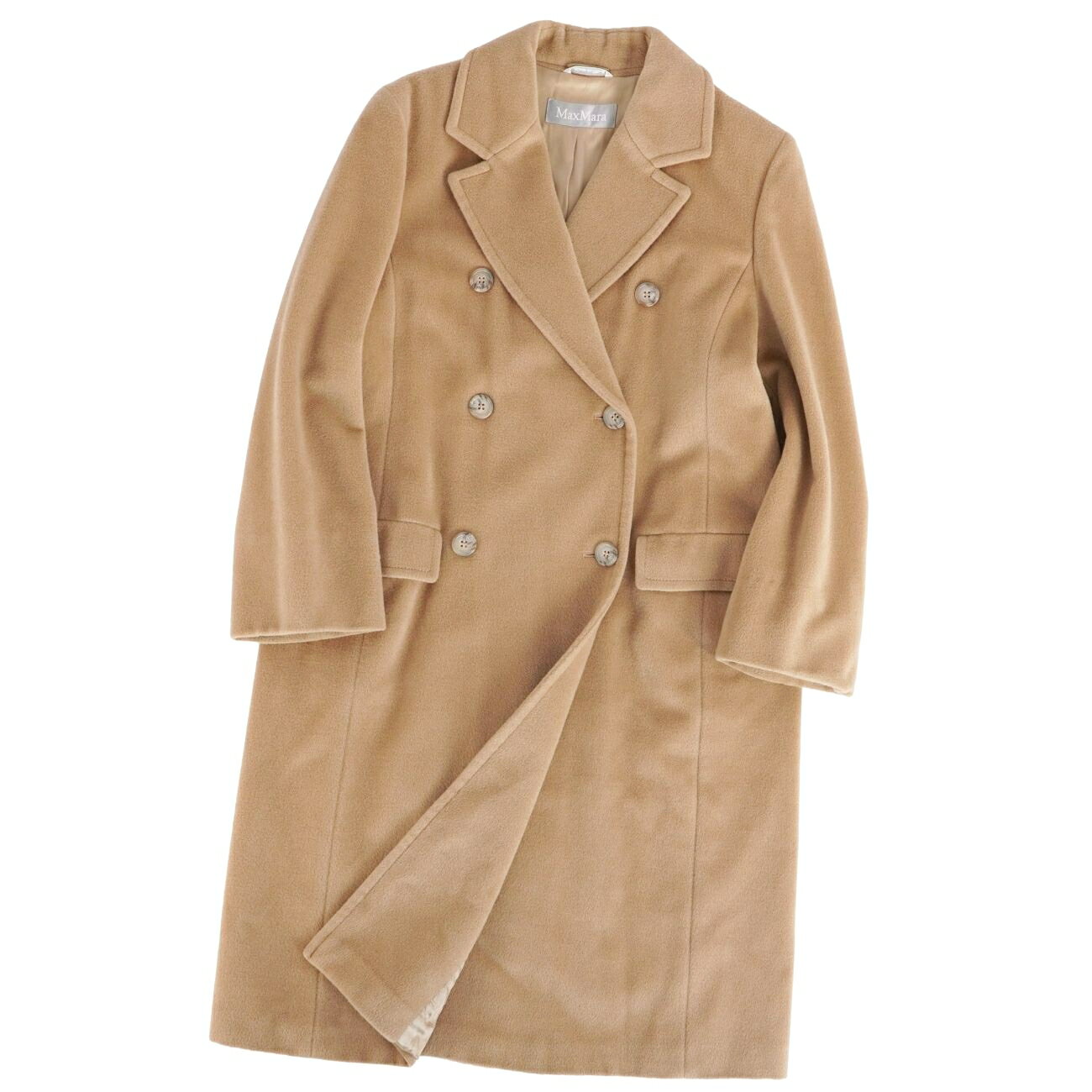 樂天商城 - 【美品】マックスマーラ Max Mara コート ロングコート ウール アウター レディース イタリア製 JI38 USA4 GB6(S相当) ベージュ【中古】