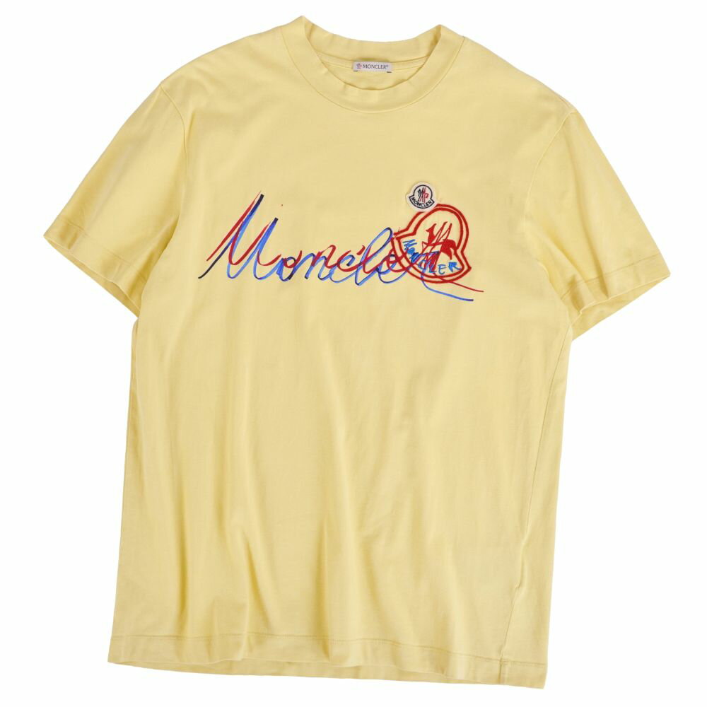 樂天商城 - 【美品】モンクレール MONCLER Tシャツ 2021 カットソー ショートスリーブ 半袖 コットン トップス メンズ S イエロー【中古】