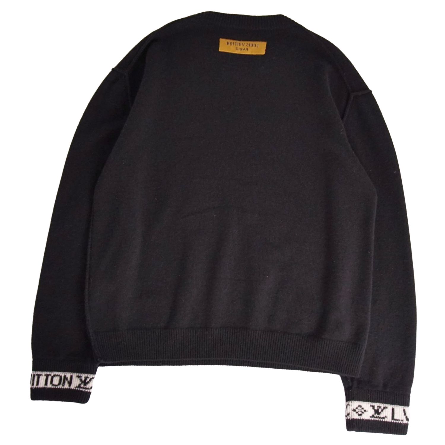 #美品#LOUIS VUITTON #メンズ#レッド #ダミエセーター#2XL LOUIS VUITTON（ルイヴィトン）ニット・セーター 赤 サイズ:L メンズ