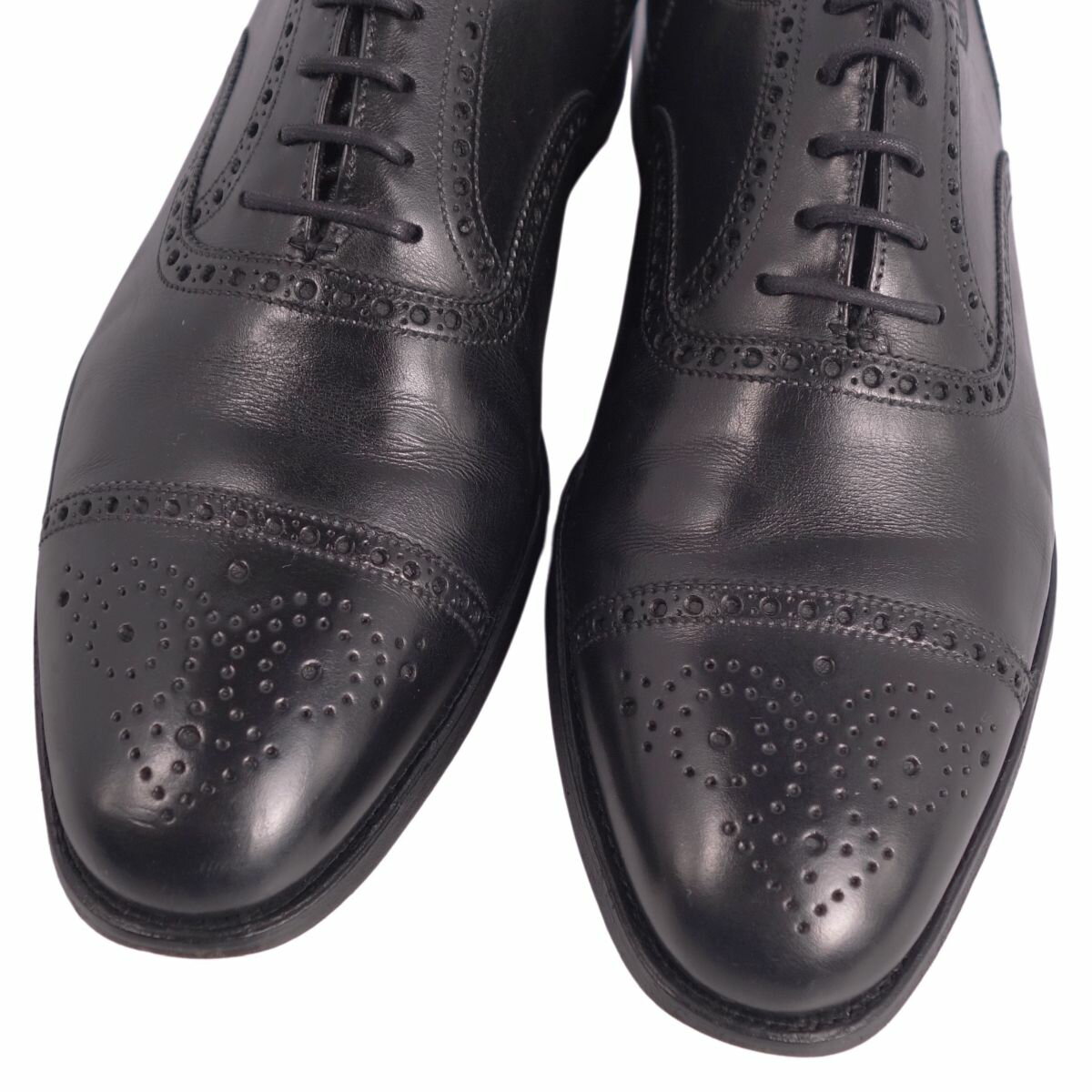 クロケット&ジョーンズ Crockett&Jones レザーシューズ WESTFILD ウェストフィールド ビジネスシューズ オックスフォード 革靴 メンズ 7E(25.5cm相当) ブラック【中古】