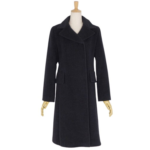 【美品】Vintage ミス クロエ miss Chloe コート ロングコート アンゴラ ウール アウター レディース 40(M相当) ダークグレー【中古】 【美品】Vintage ミス クロエ miss Chloe コート ロングコート アンゴラ ウール アウター レディース 40(M相当) ダークグレー【中古】