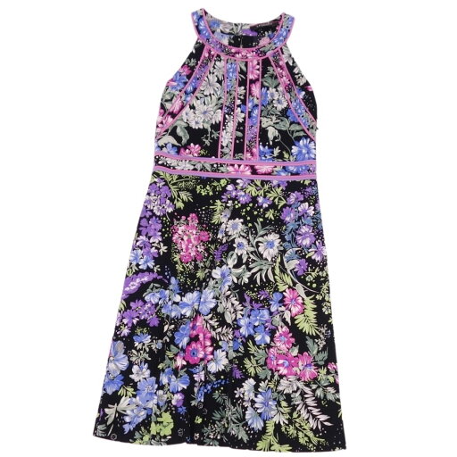 【極美品】レオナール LEONARD FASHION ワンピース ドレス ノースリーブ 花柄 ジャージー トップス レディース 3(L相当) マルチカラー【中古】 【極美品】レオナール LEONARD FASHION ワンピース ドレス ノースリーブ 花柄 ジャージー トップス レディース 3(L相当) マルチカラー【中古】