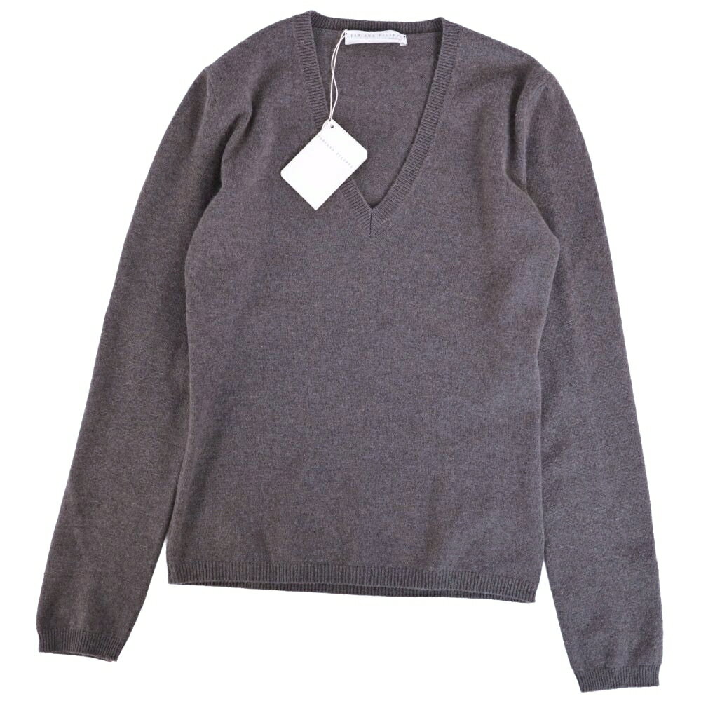 樂天商城 - 【新古品】FABIANA FILIPPI ファビアナフィリッピ ニット セーター ロングスリーブ 長袖 ウール シルク カシミヤ トップス レディース XS グレー【中古】