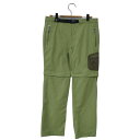 【美品】モンベル mont bell コンバーチブル 1/2パンツ レディース オリーブ 1105489 Lサイズ 2WAY パンツ 登山 アウトドア【中古】
