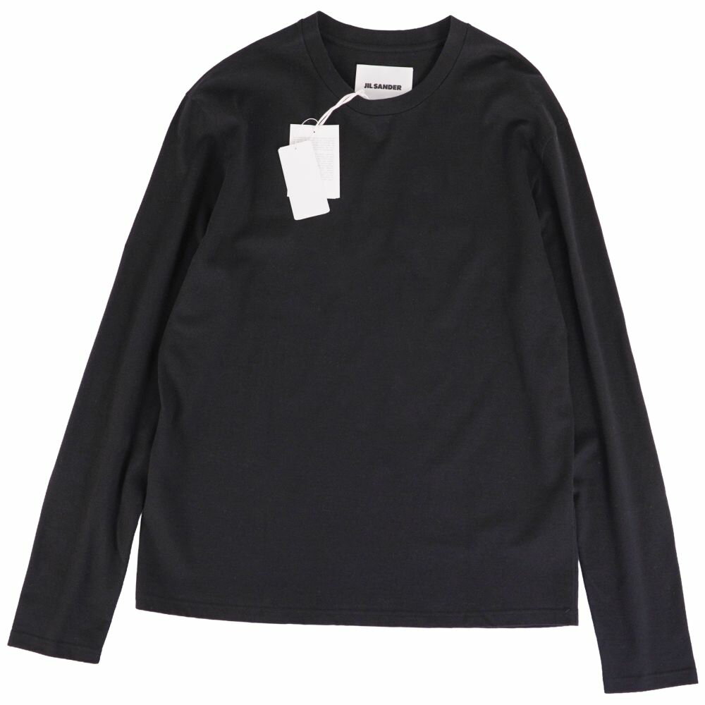 樂天商城 - 【新古品】ジルサンダー JIL SANDER Tシャツ 2024 カットソー ロングスリーブ 長袖 コットン トップス メンズ イタリア製 M ブラック【中古】