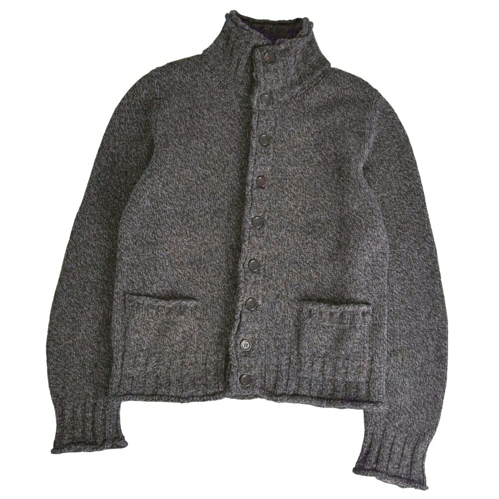 Rakuten - 【美品】ドルチェ&ガッバーナ DOLCE&GABBANA カーディガン ドライバーズニット ウール トップス メンズ イタリア製 46 ブラック/グレー【中古】