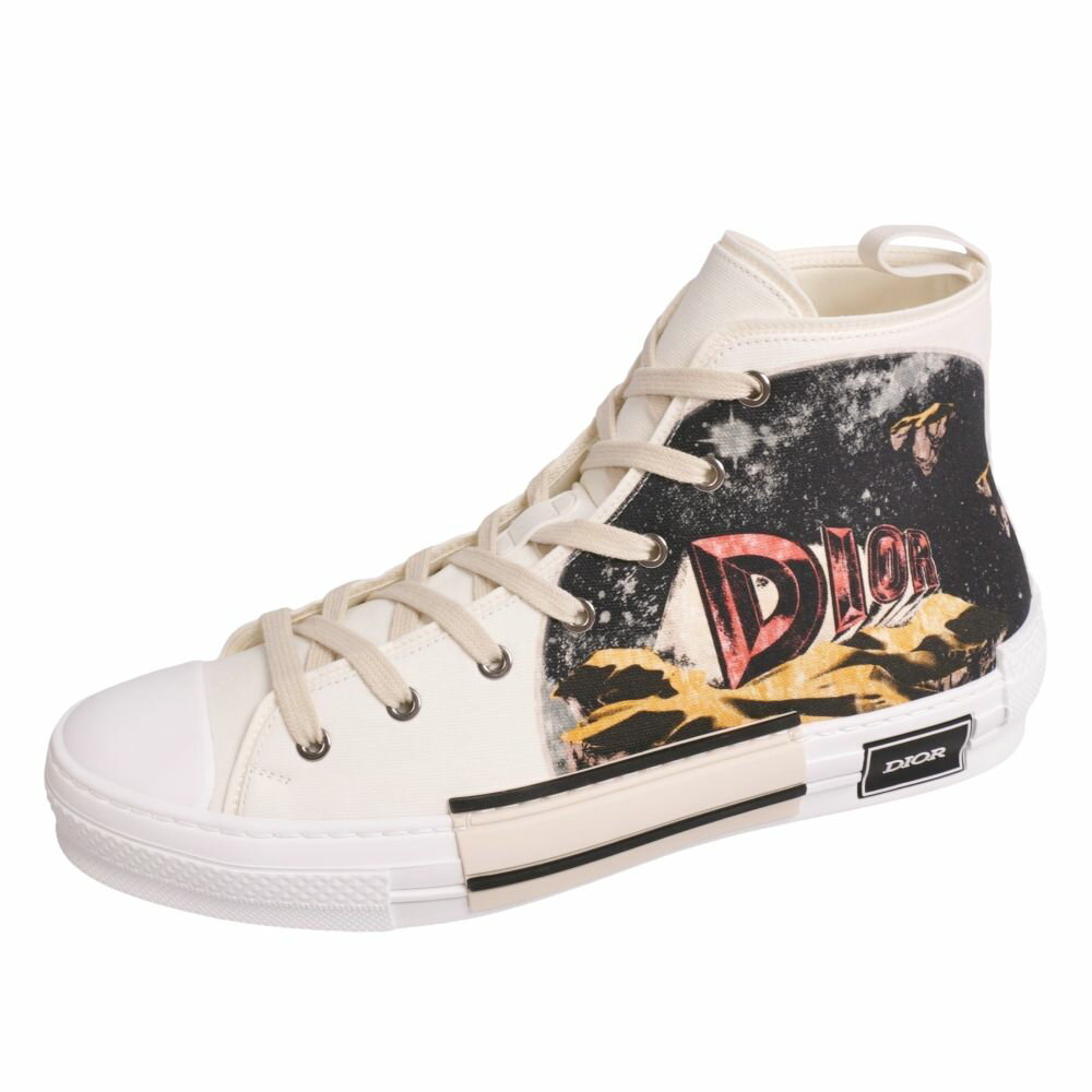 樂天商城 - 【新古品】ディオールオム DIOR HOMME スニーカー B23 ハイカット レースアップ AsteroDior アステロディオール メンズ イタリア製 44(29cm相当) ホワイト【中古】