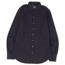 【美品】ドルチェ&ガッバーナ DOLCE&GABBANA シャツ ロングスリーブ 無地 コットン トップス メンズ 40(M相当) ブラック【中古】