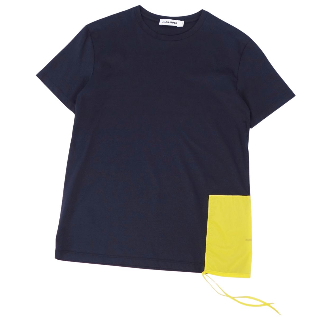 樂天商城 - 【美品】ジルサンダー JIL SANDER Tシャツ カットソー ショートスリーブ 半袖 コットン 切り替え トップス メンズ イタリア製 S ネイビー【中古】