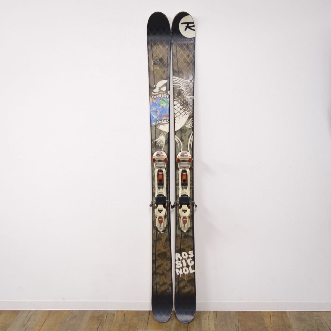 ロシニョール ROSSIGNOL 山スキー S6 Caballero 186cm センター 110mm ビンディング MARKER DUKE16 BCスキー バックカントリー 重量実測：3660g（ビンディング含む1本)【中古】