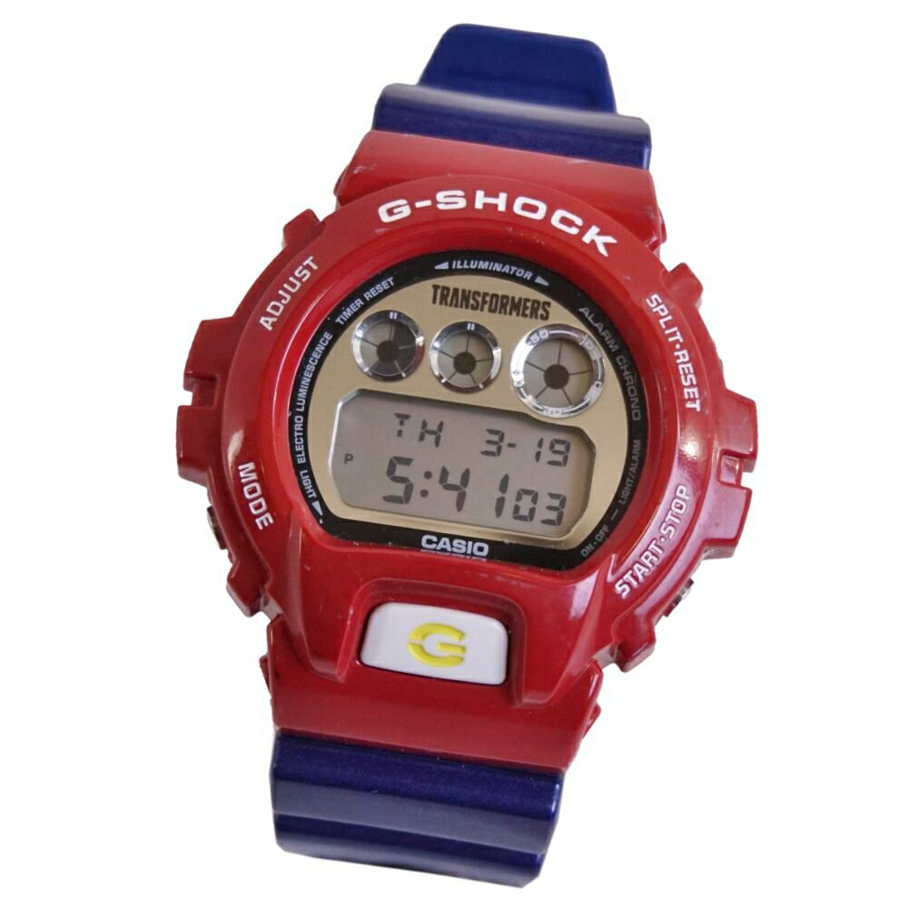 Rakuten - 【美品】カシオ トランスフォーマー CASIO TRANSFORMERS 時計 DW-6900FS G-SHOCK ウォッチ メンズ レッド/ブルー【中古】