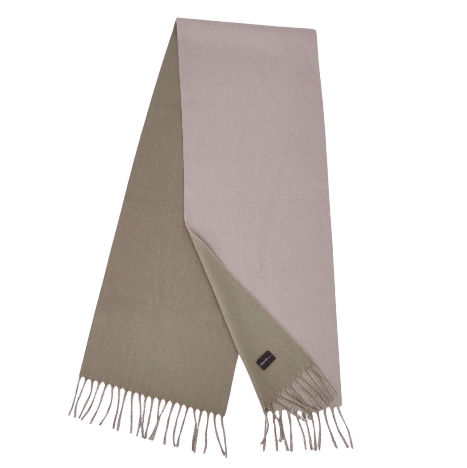 HERMES エルメス カシミヤマフラー【エブリン】 HERMES エルメス カシミヤマフラー【エブリン】