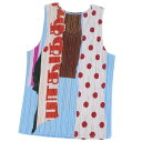 【美品】プリーツプリーズ イッセイミヤケ PLEATS PLEASE タンクトップ シャツ ノースリーブ 総柄 トップス レディース 3(L相当) マルチカラー【中古】(4)