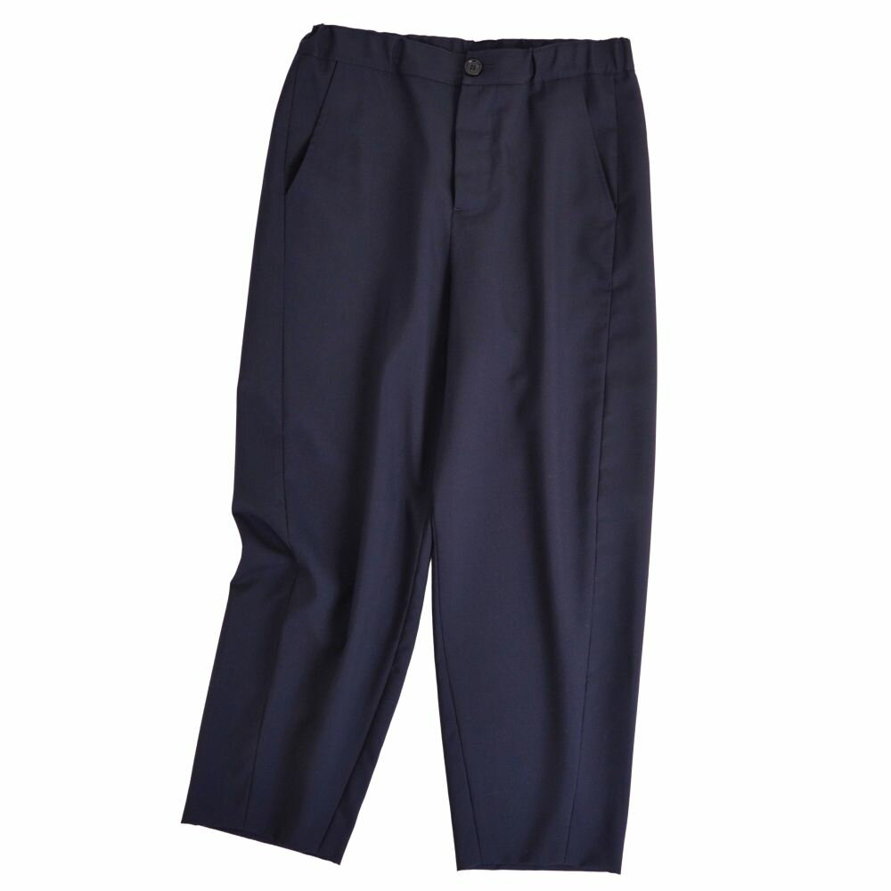 Rakuten - 【美品】マルニ MARNI パンツ 2024 ロングパンツ イージーパンツ トロピカルウール ボトムス レディース イタリア製 40 ネイビー【中古】