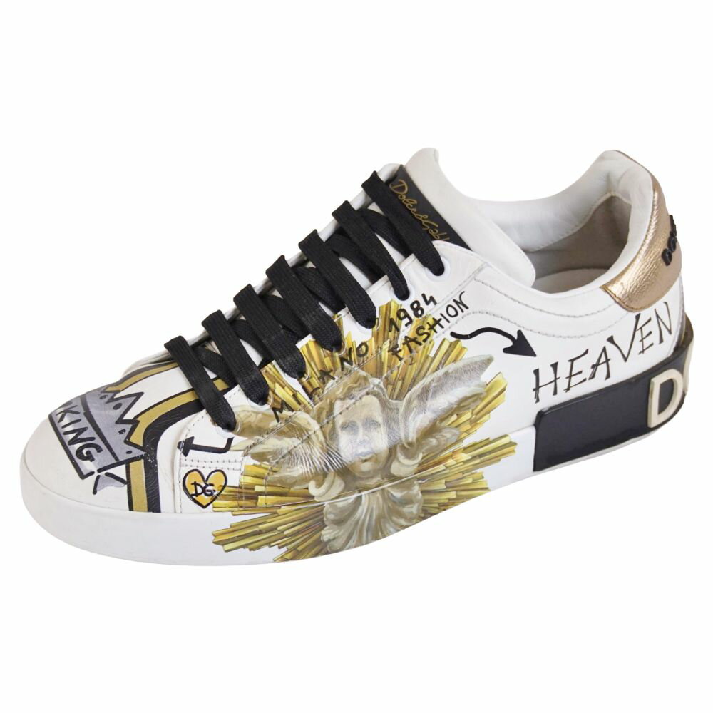 ドルチェ&ガッバーナ DOLCE&GABBANA スニーカー ローカット 総柄 レザー シューズ 靴 ...