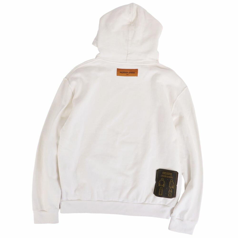 Rakuten - 【美品】ルイヴィトン LOUIS VUITTON パーカー 2021 フーディー スウェット インサイドアウト コットン トップス メンズ イタリア製 L ホワイト【中古】