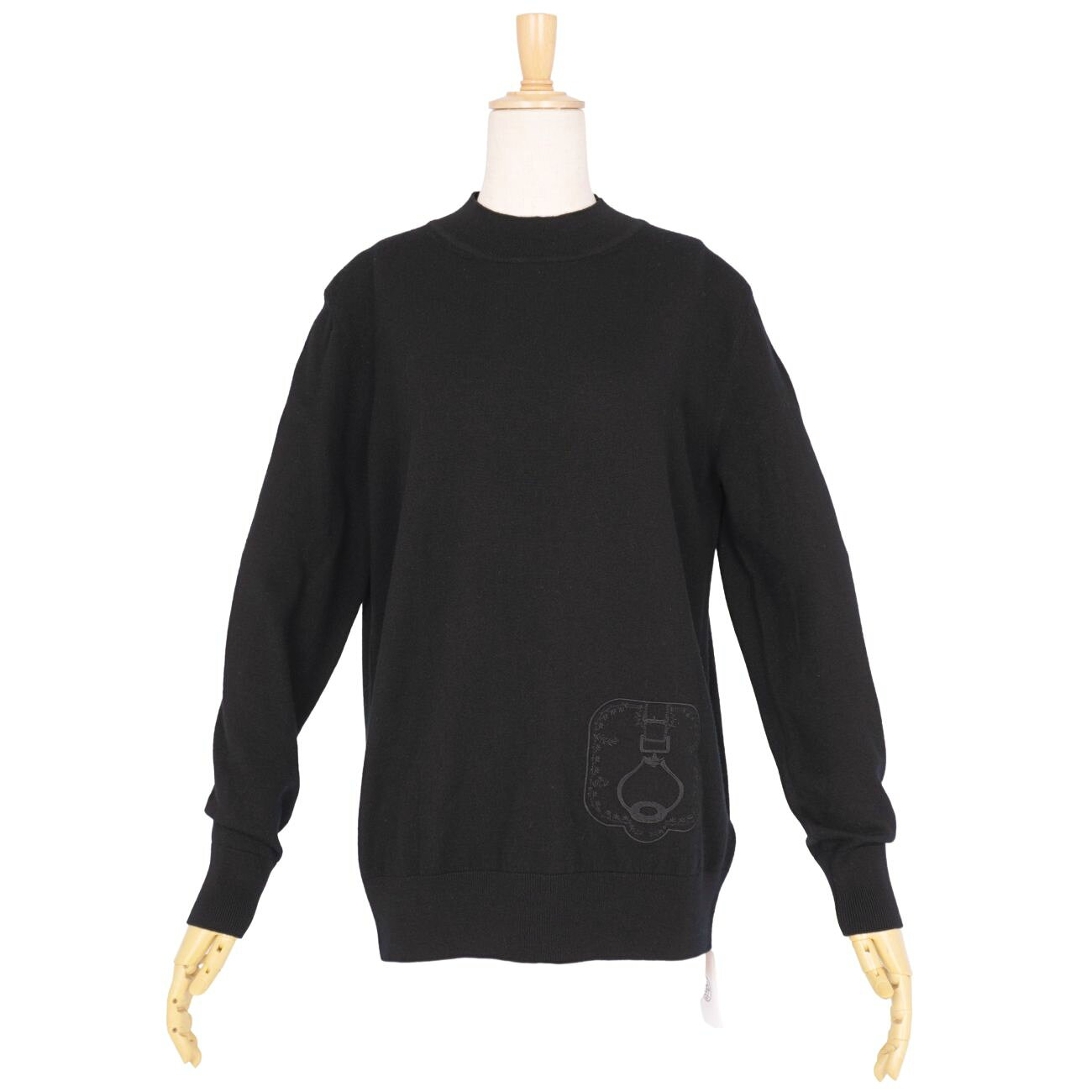 【新古品】エルメス HERMES ニット 24SS セーター ロングスリーブ 長袖 ウール カ...