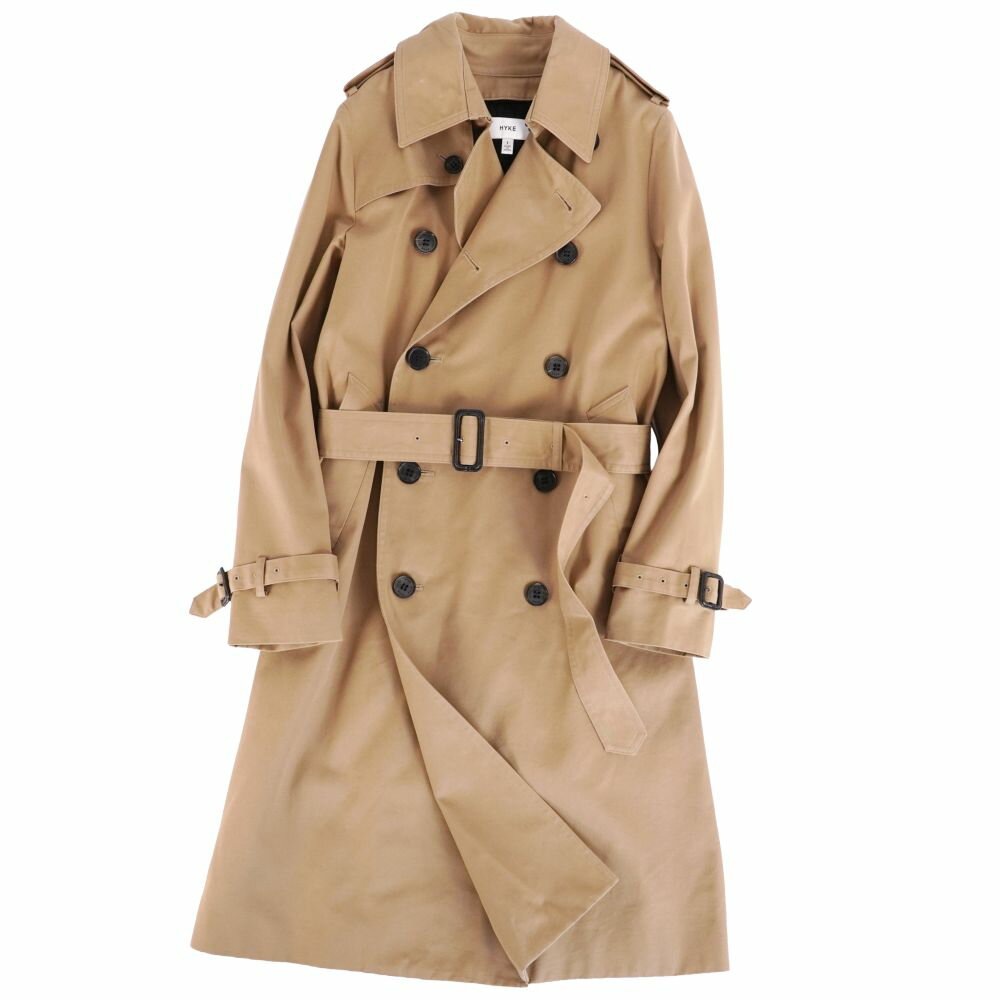 ［新品未使用］HYKE ライナー付きトレンチコート レデース アウター HYKE（ハイク） 14AW ライナー付トレンチコート 142-17005 ベージュ 1