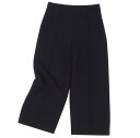 【美品】エルメス HERMES パンツ 22AW ワイドパンツ ウール ボトムス レディース フランス製 40(M相当) ブラック【中古】