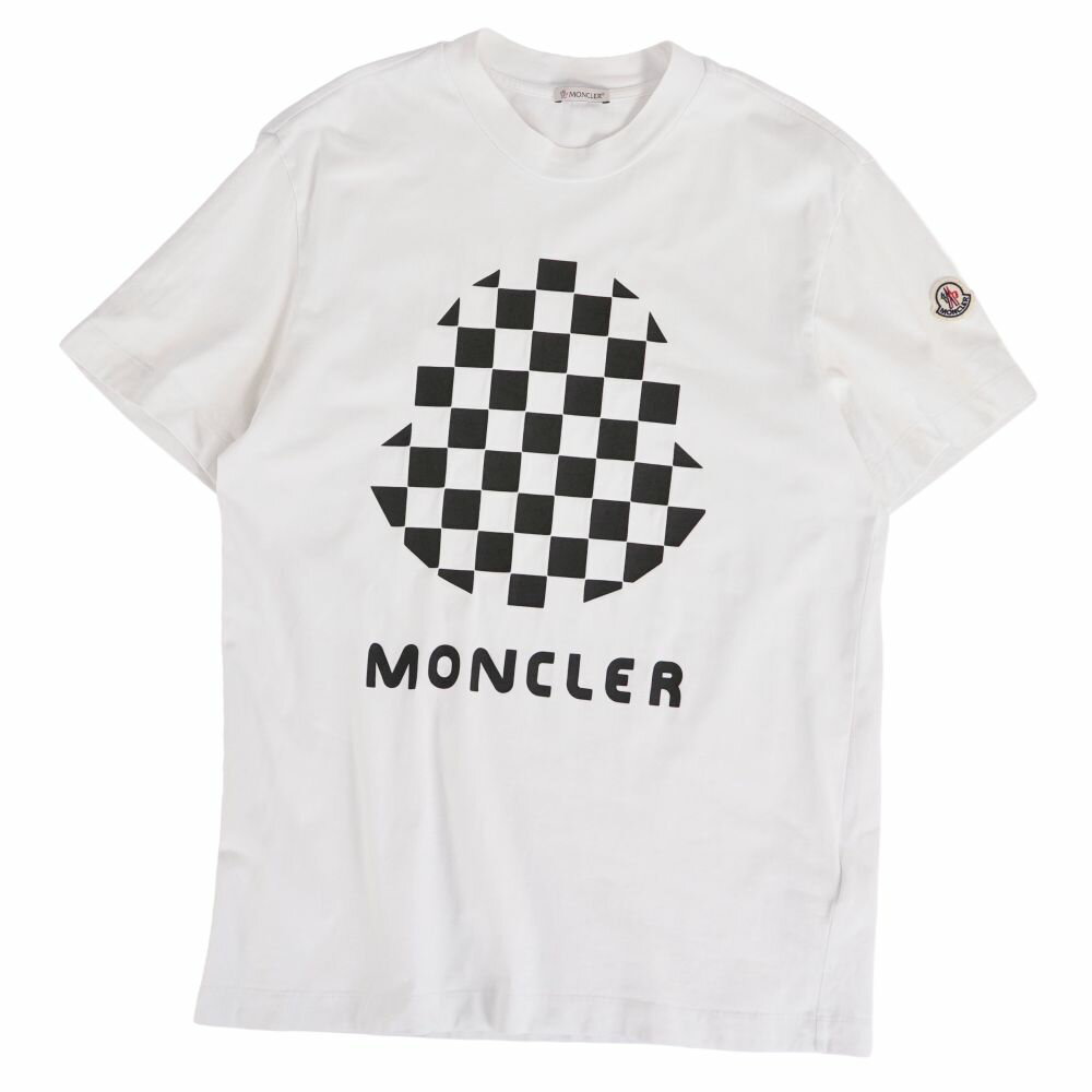 Rakuten - 【美品】モンクレール MONCLER Tシャツ 2021 カットソー ショートスリーブ 半袖 コットン トップス メンズ M ホワイト【中古】