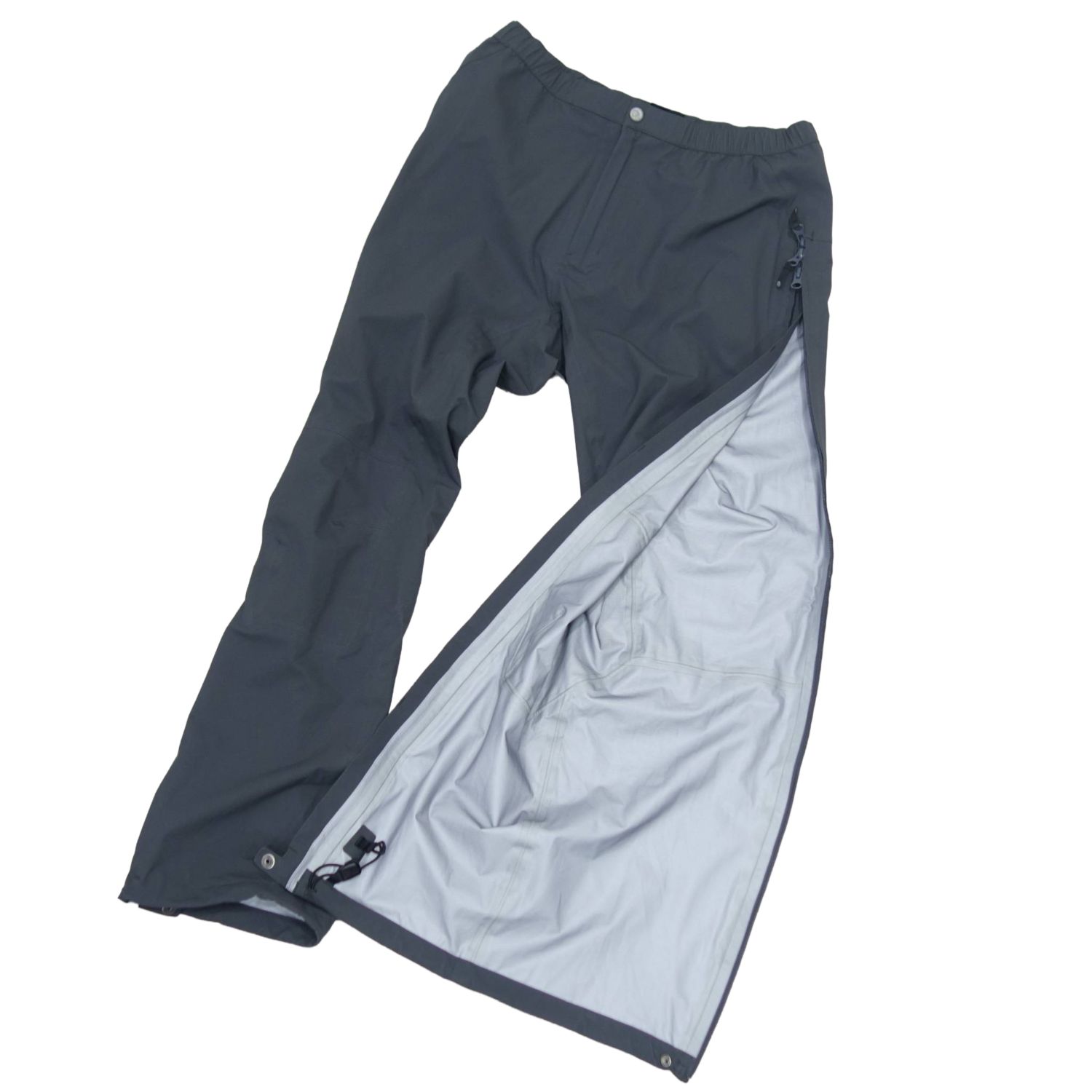 MODEST LORD 仙台 楽天市場店の【美品】マウンテン ハードウェア MOUNTAIN HARDWEAR レインウェア パンツ DRY.Q ドライキュー 防水 透湿 登山 アウトドア メンズ M グレー【中古】｜アングル2