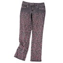 【美品】シャネル CHANEL パンツ P40943 ブラックデニム デニムパンツ 総柄 ココマーク コットン ボトムス レディース イタリア製 36(S相当)...