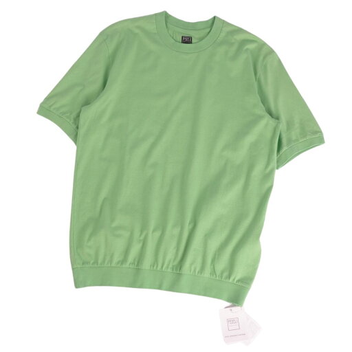 【新古品】フェデリ FEDELI Tシャツ カットソー ショートスリーブ 半袖 無地 イタリア製 コットン トップス メンズ M ライムグリーン【中古】 【新古品】フェデリ FEDELI Tシャツ カットソー ショートスリーブ 半袖 無地 イタリア製 コットン トップス メンズ M ライムグリーン【中古】