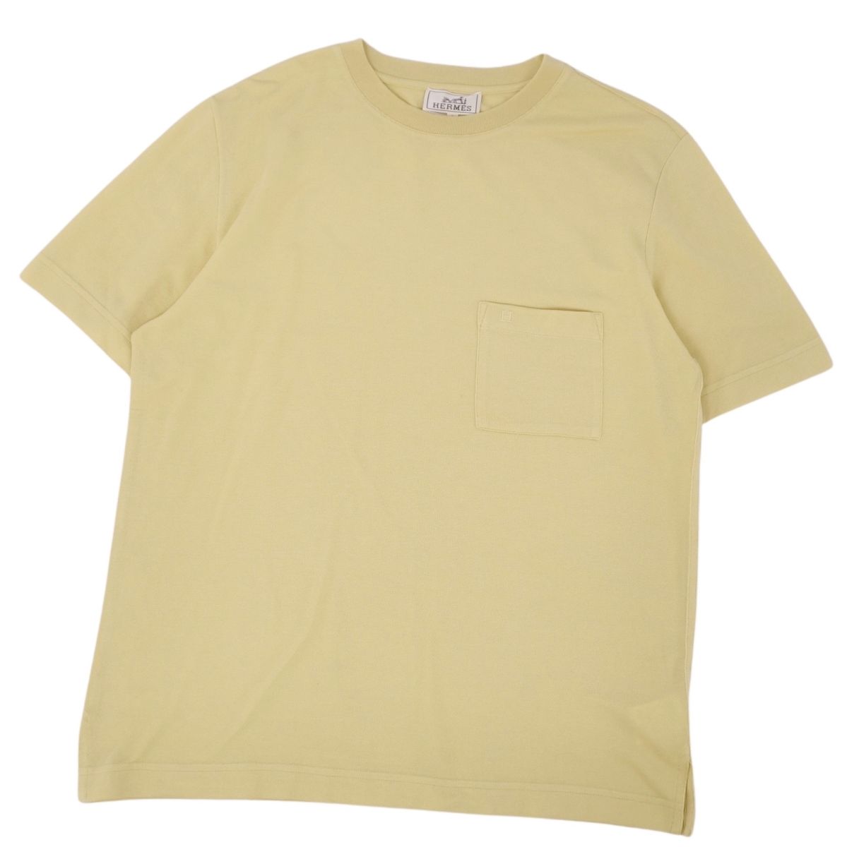 美品 エルメス HERMES Tシャツ カットソー 半袖 ショートスリーブ H  