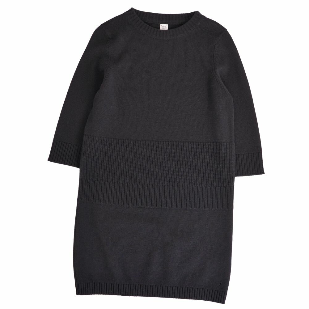 Rakuten - 【美品】エルメス HERMES ワンピース ニット 七分袖 カシミヤ トップス レディース イギリス製 34(XS相当) ブラック【中古】