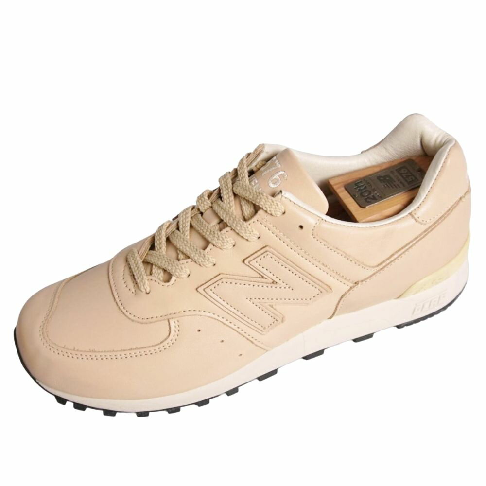 【新古品】ニューバランス new balance スニーカー 20周年 LM576UKV レザー シューズ 靴 メンズ イングランド製 US10(28cm) ベージュ【中古】