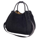 【極美品】マックスマーラ Max Mara バッグ 2022 マリン テディベア 2way トートバッグ ショルダーバッグ レディース イタリア製 ブラック【中古】