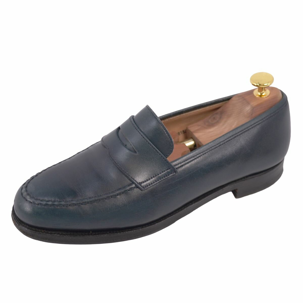 美品 Crockett&Jones プレーントゥ スウェード ダークネイビー 美品限定！クロケット&ジョーンズ プレーントゥ ドレスシューズ8