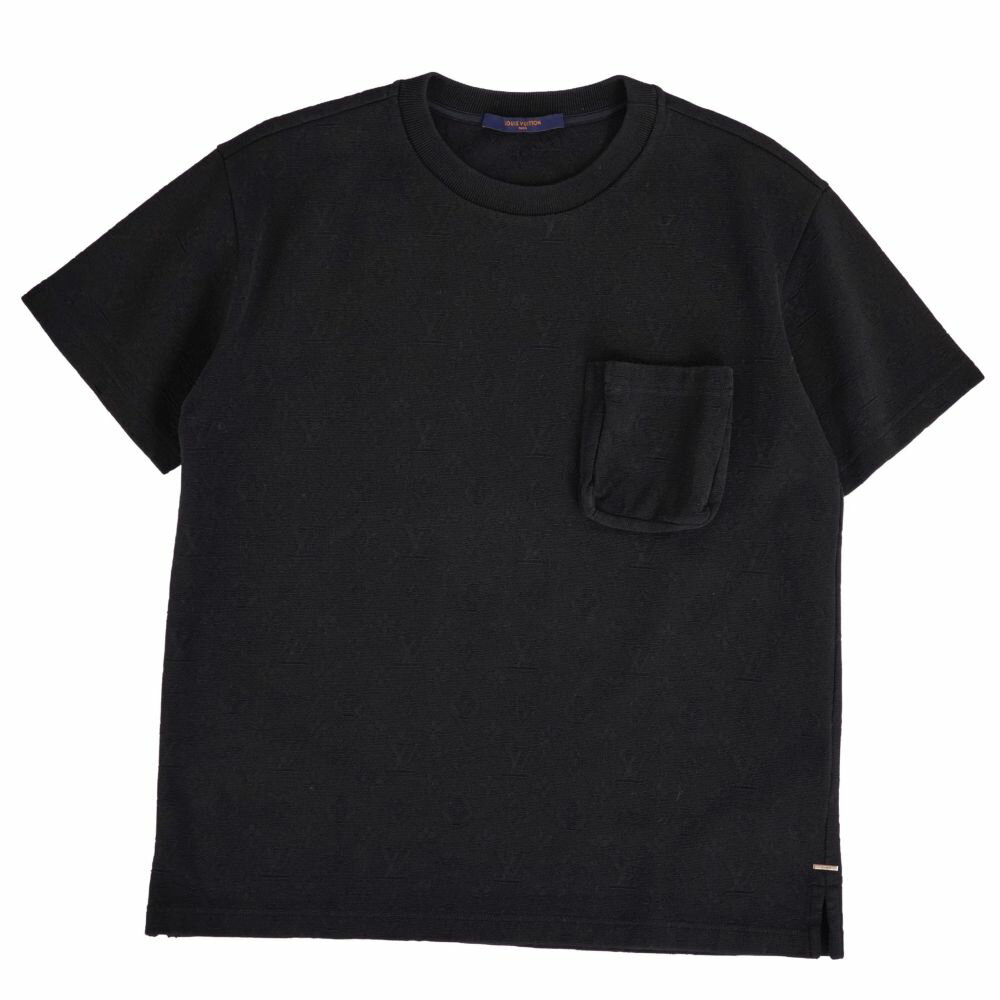 Rakuten - 【美品】ルイヴィトン LOUIS VUITTON Tシャツ 2022 カットソー 半袖 ショートスリーブ シグネチャー3Dポケットモノグラム トップス メンズ イタリア製 S ブラック【中古】