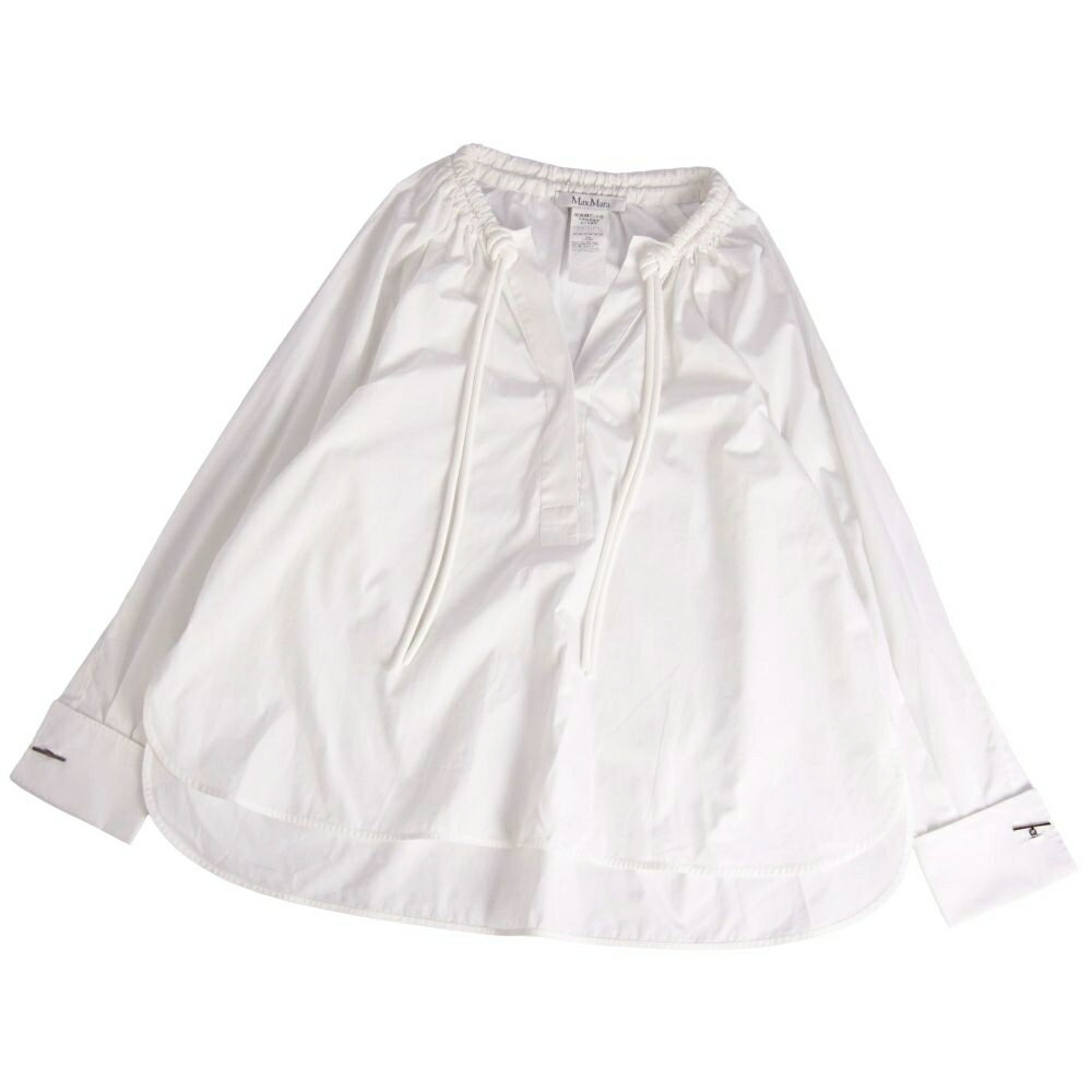 Max Mara マックスマーラ ブラウス -(XL位) オレンジ系 【古着】【中古】 極美品 マックスマーラ シャツ ブラウス さらさら通気性✨ 綿70