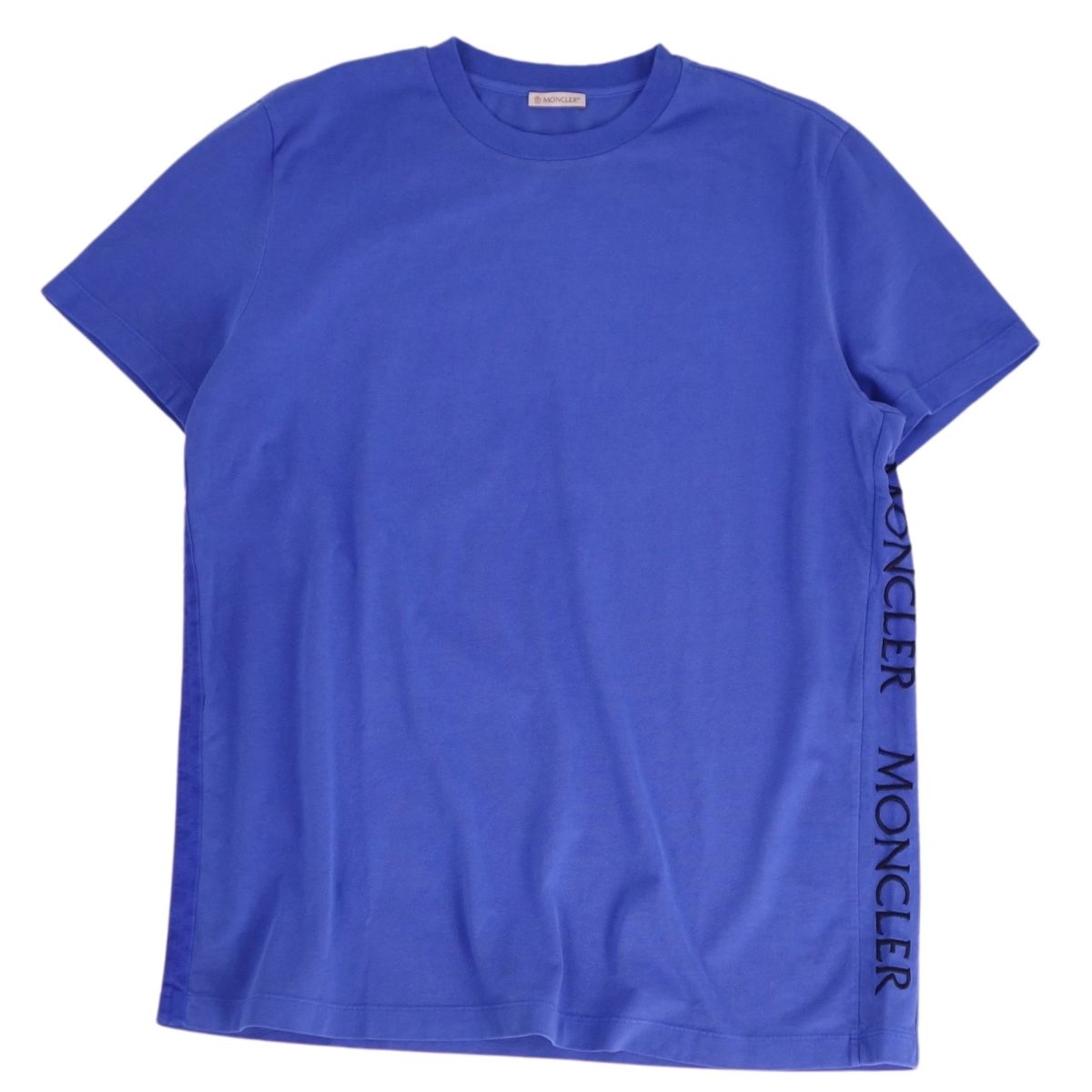Rakuten - 【美品】モンクレール MONCLER Tシャツ 2019 カットソー ショートスリーブ 半袖 ロゴ コットン トップス メンズ XXL ブルー【中古】