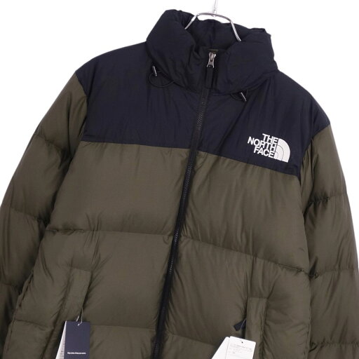 【新古品】ザノースフェイス THE NORTH FACE ジャケット ダウンジャケット Nuptse Jacket ヌプシジャケット ND91841 アウター メンズ XXL カーキ/ブラック【中古】