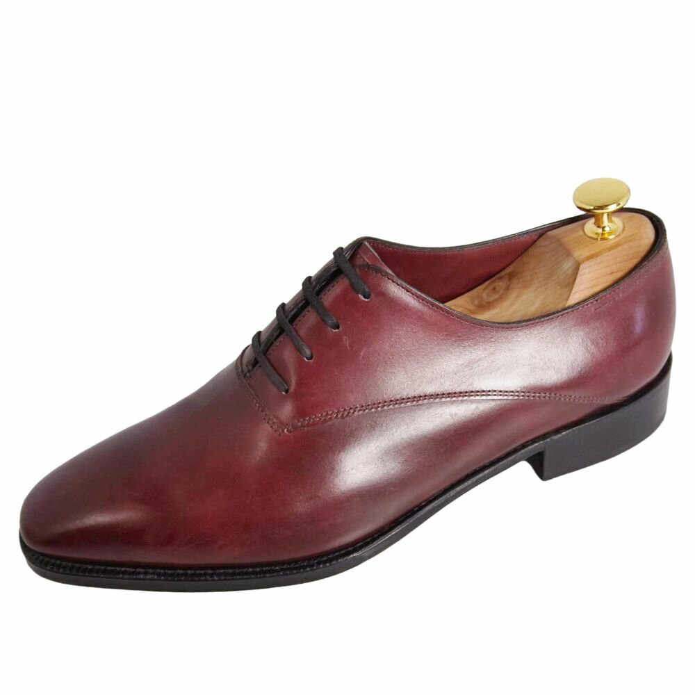 樂天商城 - 【新古品】ジョンロブ JOHN LOBB レザー?シューズ Becketts ベケッツ オックスフォード ビジネスシューズ 革靴 メンズ イングランド製 6E(25.5cm相当) バーガンディ【中古】