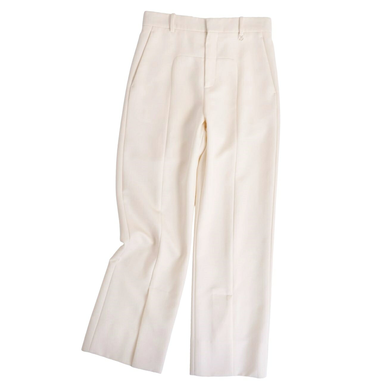 Rakuten - 【極美品】ルイヴィトン LOUIS VUITTON 22SS Amen Break アーメンブレイク パンツ ロングパンツ スラックス ウール ボトムス 36(S相当) ホワイト【中古】