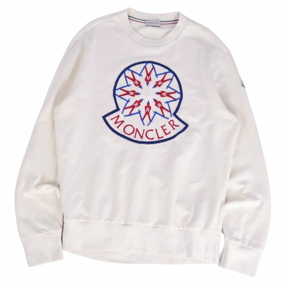 23AW美品❣️正规品❣️男女兼用モンクレールロゴエンブロイダリートレーナーホワイト 楽天市場】MONCLER モンクレール（カラーホワイト）（スウェット