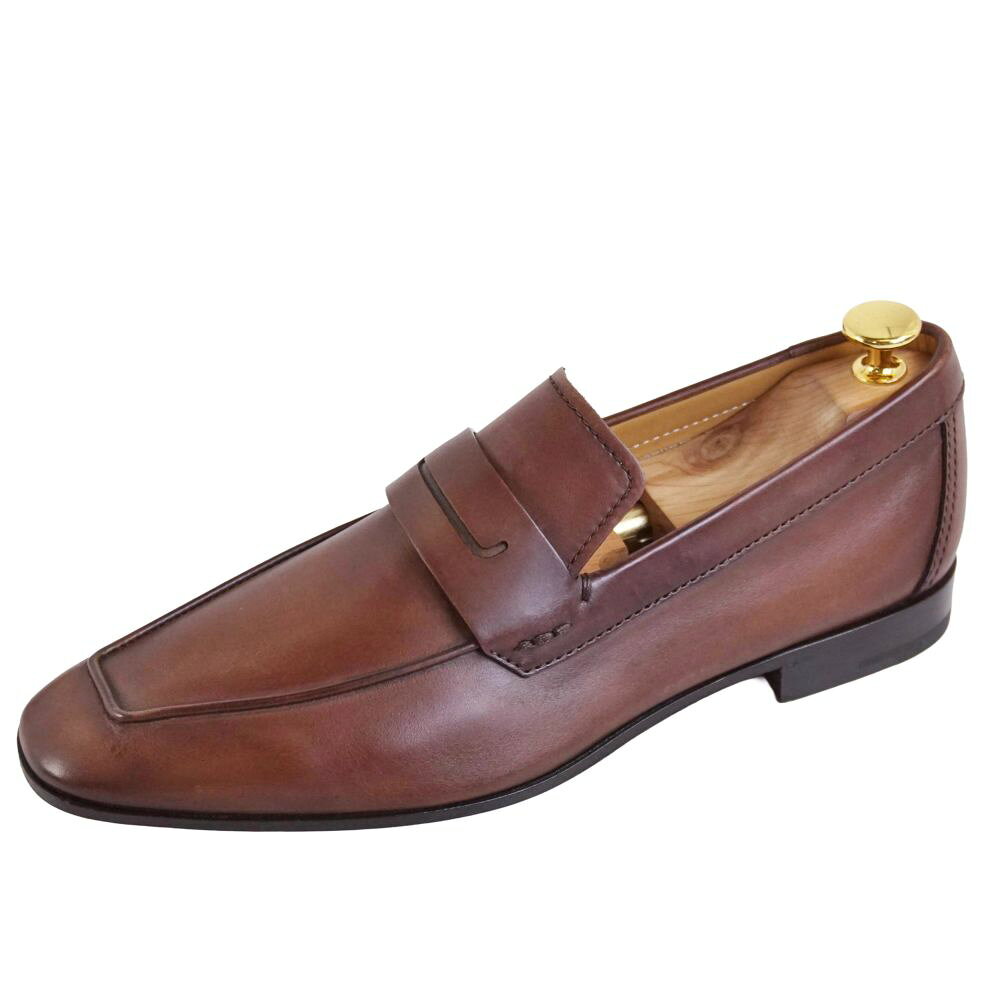 Rakuten - 【新古品】ベルルッティ BERLUTI ローファー LORENZO モカシン ビジネスシューズ カンガルーレザー シューズ 革靴 メンズ イタリア製 7(26cm相当) ブラウン【中古】