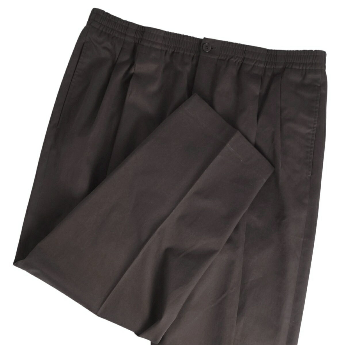 【極美品】エルメス HERMES パンツ 22SS ロングパンツ イージーパンツ コットン ボトムス メンズ イタリア製 46(S相当) ダークブラウン【中古】
