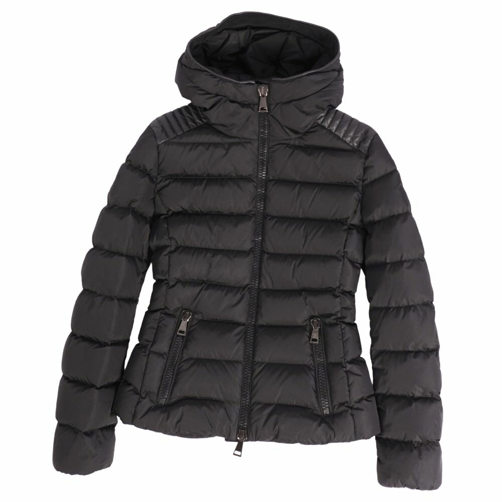 モンクレール MONCLER ジャケット 2019 TETRAS テトラ ダウンジャケット ナイロン ラムレザー アウター レディース 00(XS相当) ブラック