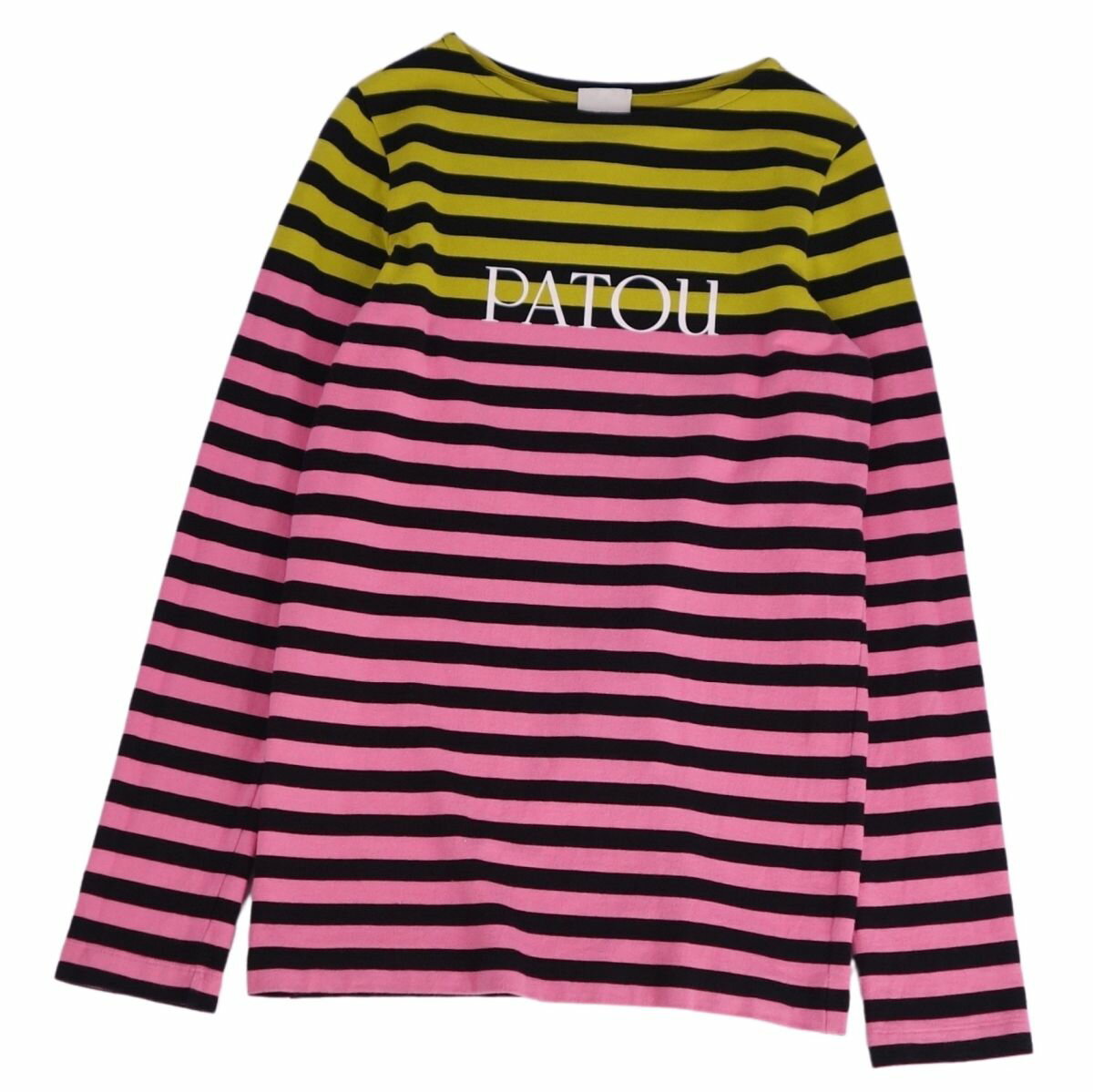 Rakuten - 【美品】パトゥ PATOU Tシャツ カットソー ロングスリーブ 長袖 ボーダー トップス レディース XS ピンク【中古】
